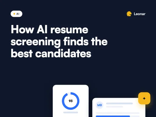 AI resume screening reading and ranking candidate applications by contextual fit