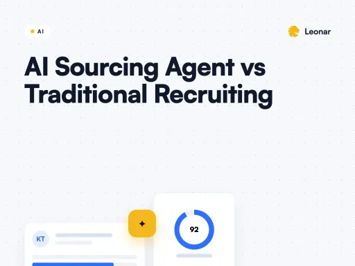 AI sourcing agent compared to traditional recruiting methods across speed, cost, and quality metrics