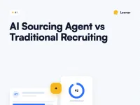 AI sourcing agent compared to traditional recruiting methods across speed, cost, and quality metrics