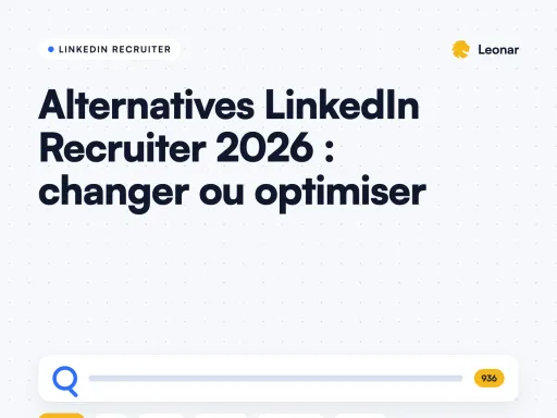 Alternatives à LinkedIn Recruiter en 2026, quand changer et quand optimiser