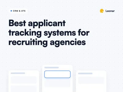 Best applicant tracking systems for recruiting agencies