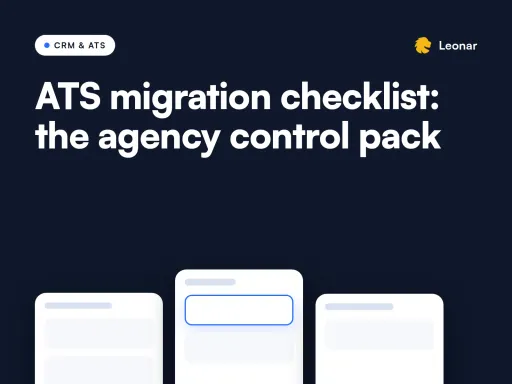 ATS migration checklist control pack with field map and validation steps for recruiting agencies