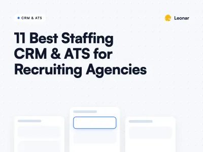 Best ATS CRM software comparison for recruiting and staffing agencies