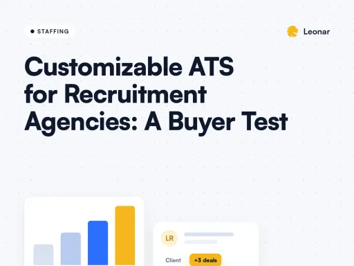 Customizable ATS field-and-stage acceptance worksheet for a recruitment agency