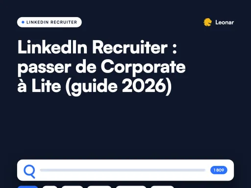 Workflow Leonar de recherche, revue de liste et validation utilisateur