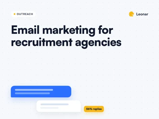 Recruitment agency email marketing program across client and candidate segments