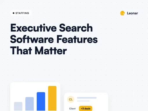 Executive search software features checklist for retained search firms