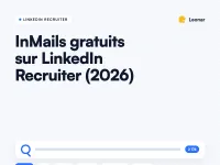 Fenêtre de composition LinkedIn Recruiter avec l'option d'envoi par e-mail gratuite