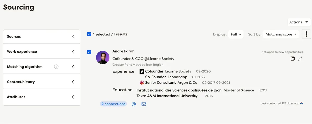 Profil professionnel d'André Farah, cofondateur de Licorne Society