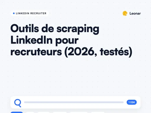 Comparatif des meilleurs outils de scraping LinkedIn pour recruteurs en 2026