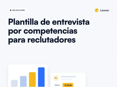 Plantilla de ficha de evaluación de entrevista de una consultora, con columnas de pruebas, valoración con niveles definidos, confianza y preguntas abiertas