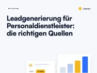 Geschäftsführer eines Personaldienstleisters analysiert Leadquellen und Einstellungssignale auf einem Dashboard zur Neukundengewinnung