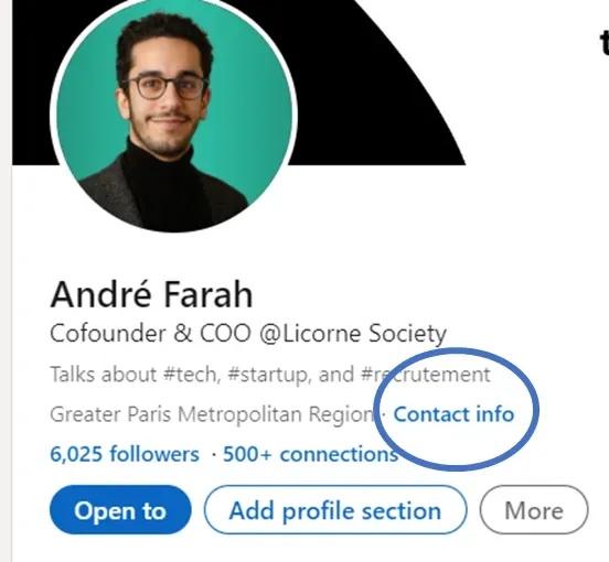 Wo Sie die Kontaktinformationen in einem LinkedIn-Profil finden