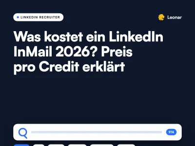 LinkedIn-InMail-Credits Kostenaufschlüsselung nach Tarif für Recruiter