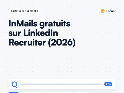 Crédits InMail LinkedIn Recruiter : l’option email officielle