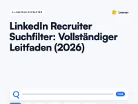 LinkedIn Recruiter Suchfilter-Oberfläche mit erweiterten Kandidatensuchoptionen