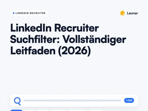LinkedIn Recruiter Suchfilter: Vollständiger Leitfaden (2026)