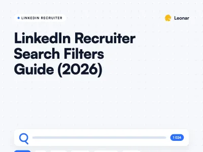 LinkedIn Recruiter search filters interface showing advanced candidate search options