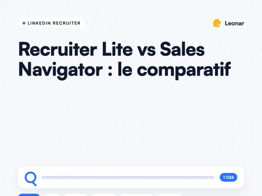 Linkedin Sales Navigator vs Recruiter Lite