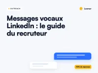 Inbox Leonar sur ordinateur enregistrant un message vocal LinkedIn pour un candidat