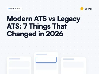 Modern ATS vs legacy ATS comparison for recruiting agencies