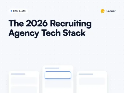 Recruiting agency tech stack mapped by function for sourcing, outreach, ATS and CRM