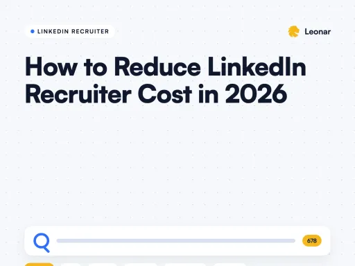How to reduce LinkedIn Recruiter cost without replacing it in 2026