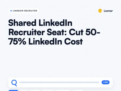 Shared LinkedIn Recruiter seat model for recruiting agencies