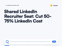 Shared LinkedIn Recruiter seat model for recruiting agencies