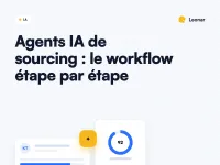 Workflow d'agent IA de sourcing pour recruteurs montrant l'automatisation du pipeline de candidats