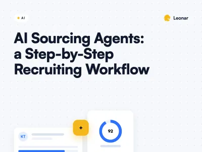 AI sourcing agent workflow for recruiters showing candidate pipeline automation