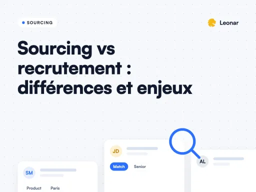 Différences entre sourcing et recrutement pour les équipes RH