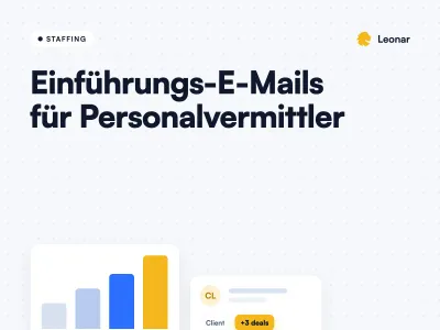 Einführungs-E-Mails für Personalvermittlungsagenturen an Kunden