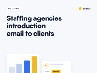 Staffing agencies introduction email to clients