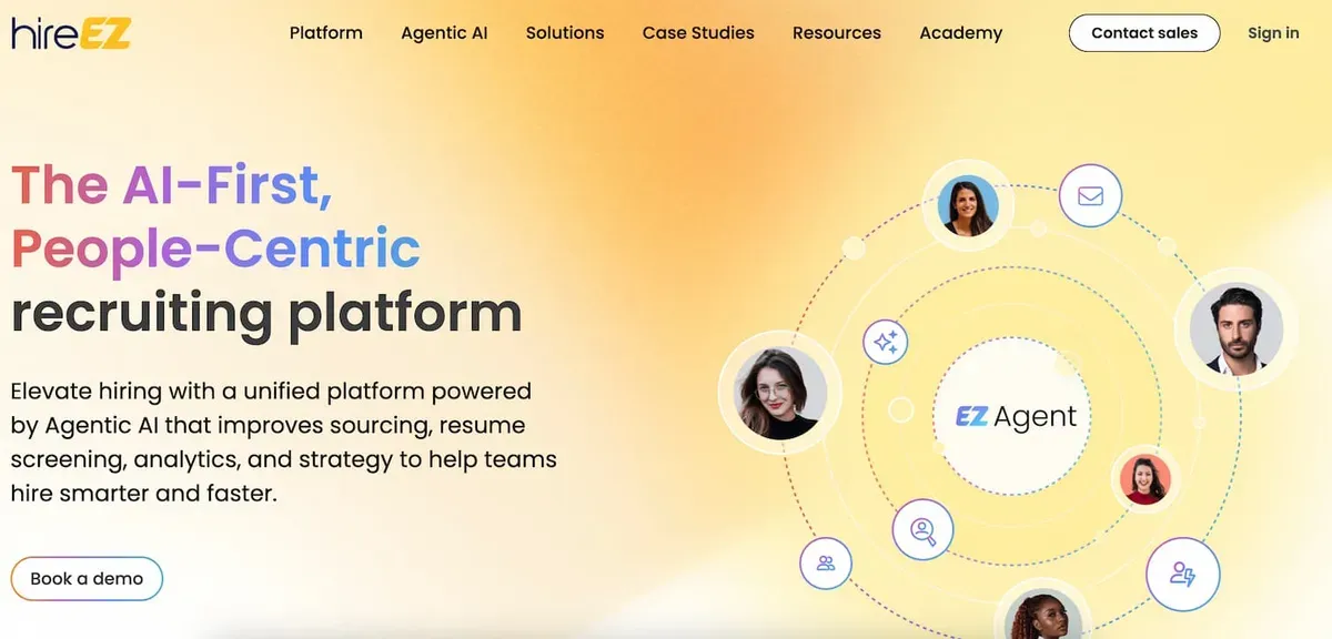 HireEZ Sourcing-Plattform-Dashboard