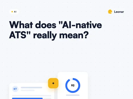 AI-native ATS architecture compared with a legacy ATS that bolts AI on top