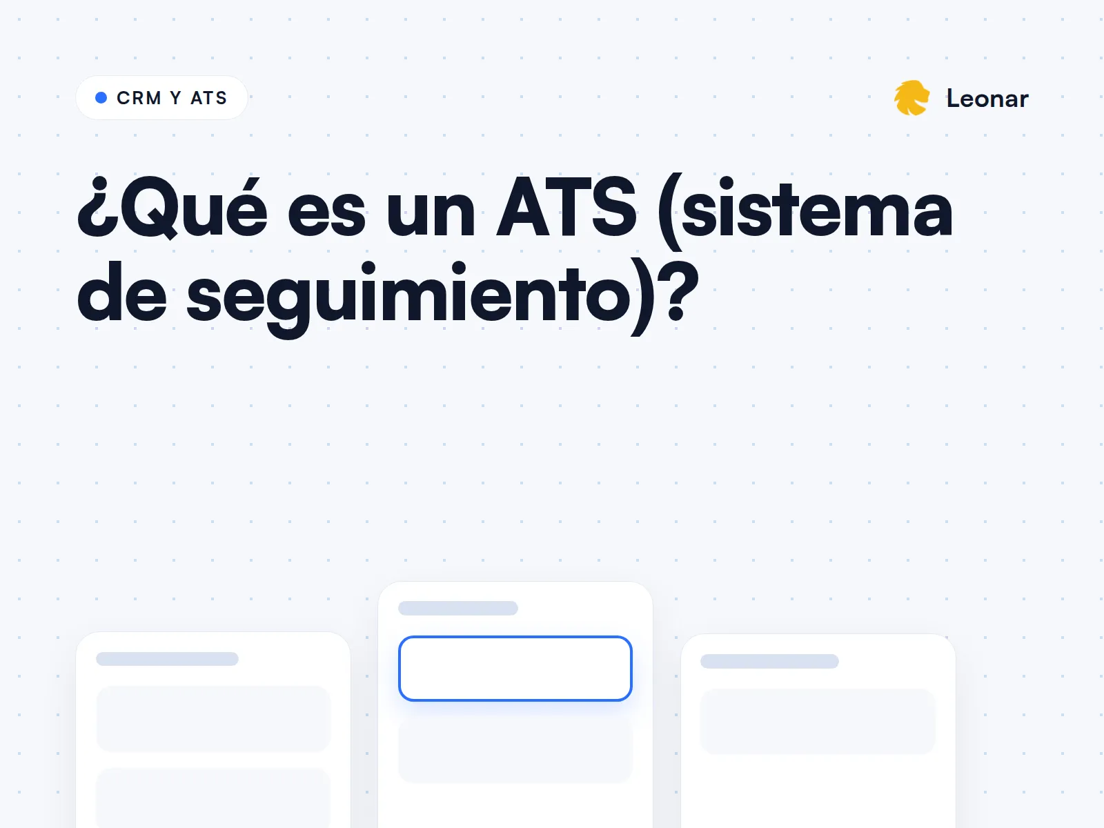 Panel de un ATS con un pipeline de candidatos
