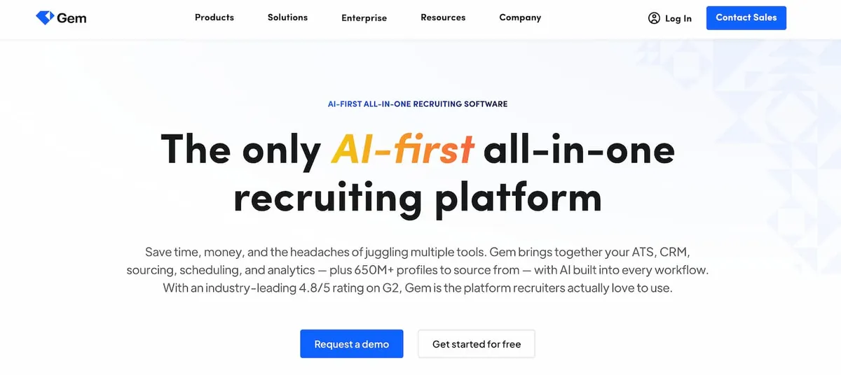 GEM recruiting software for candidate sourcing and analytics