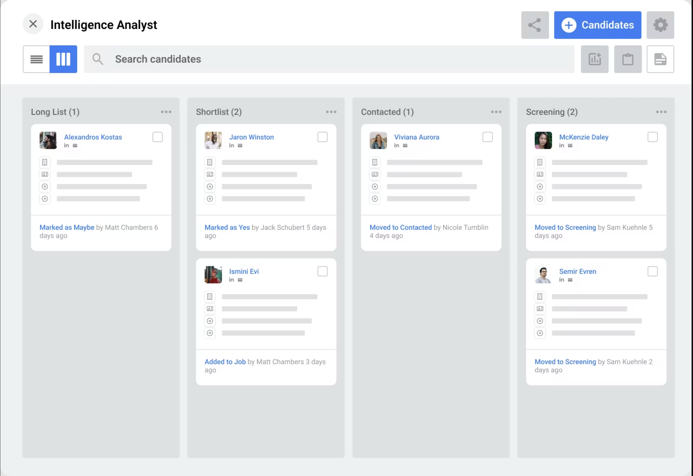 Loxo product interface